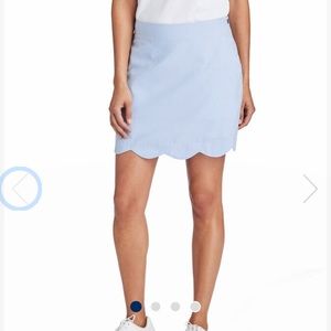 Vineyard Vines NWT 17in seersucker scallop skort